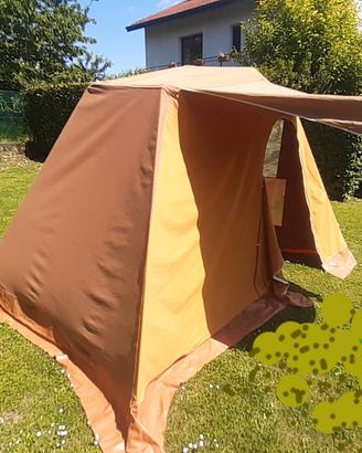 tenda a casetta con veranda