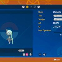 Meloetta Shiny (L50) Pokémon Scarlatto & Violetto