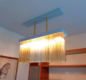 Lampadario Trilobi in vetro di Murano di Venini