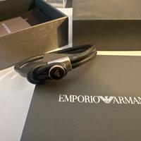 Bracciale in pelle Armani