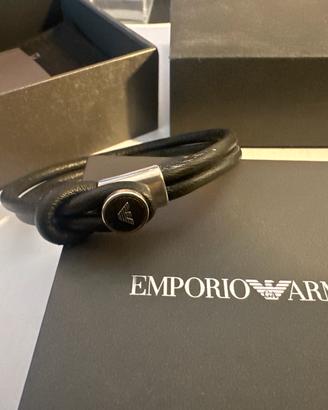 Bracciale in pelle Armani