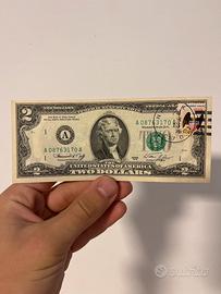Banconota due dollari americana