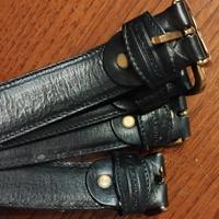 4pz CINTURA CUOIO NERA con fibbia