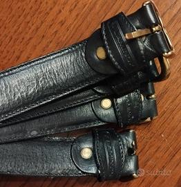 4pz CINTURA CUOIO NERA con fibbia