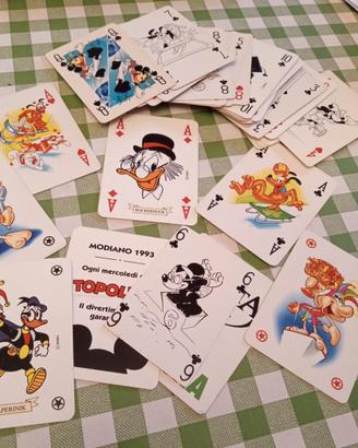 CARTE DA GIOCO TOPOLINO ANNO 1993 PER RICAMBI