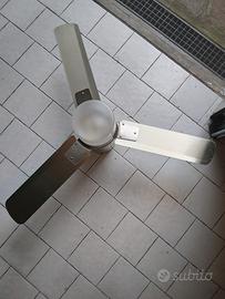 lampadario con ventola e telecomando 