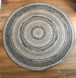 Tappeto rotondo Ikea grigio beige