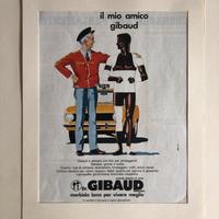 Quadro Pubblicità Advertising anni 70 DOTTOR GIBAU
