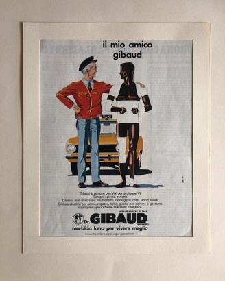 Quadro Pubblicità Advertising anni 70 DOTTOR GIBAU
