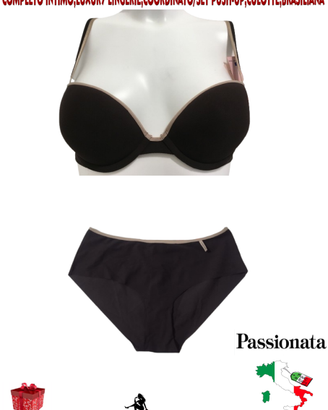 Completo Intimo Push Up Slip Made In Italy +Omaggi