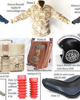 Accessori Moto BMW Honda 750 Harley Brandit Pelle