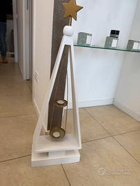 Porta candele natalizio