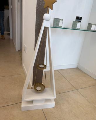 Porta candele natalizio
