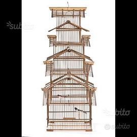 Gabbia artigianale per Uccelli (da esposizione)