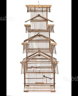 Gabbia artigianale per Uccelli (da esposizione)
