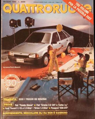 Quattroruote 367 05-1986 Peugeot 205 Gti-Fiat Crom