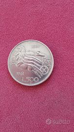 moneta argento 500 lire