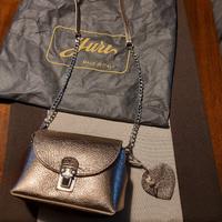 Borsa mini bag  in pelle oro Yuri 