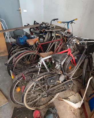 biciclette in blocco