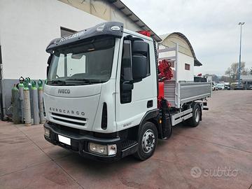 IVECO EUROCARGO 90E17 RIBALTABILE CON GRU'