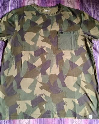 Timberland Camo T-shirt Verde Militare XL