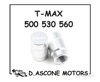 2 COPERCHI VALVOLE TMAX 500 530 560 ARGENTO