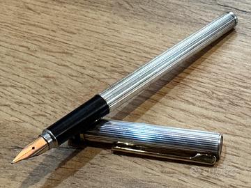 Penna stilografia Aurora Argento 925
