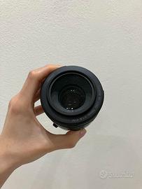 Canon 50mm f/1.8 STM + adattatore Meike OMAGGIO