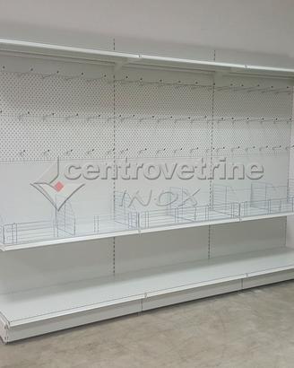 Scaffali in ferro con shienale forati da 375