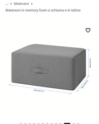 pouf/materasso ikea 