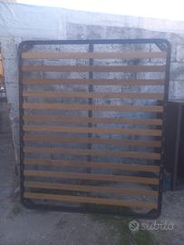 rete matrimoniale ortopedico doghe di legno 