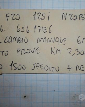 Cambio manuale 6 marce bmw f20 125i
