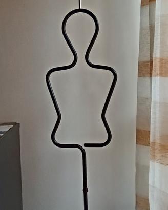 Lampada da Terra "Manichino" in Metallo 