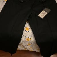 Pantaloni neri cotone Rinascimento