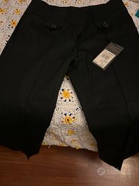 Pantaloni neri cotone Rinascimento