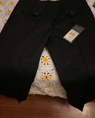 Pantaloni neri cotone Rinascimento