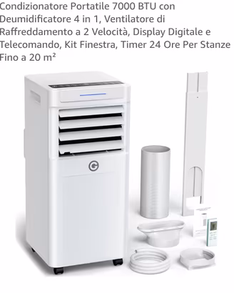 Condizionatore Portatile 7000 BTU 