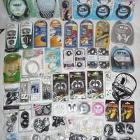 60 cuffie auricolari cuffiette stock