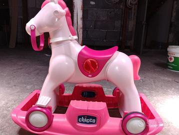 Cavalluccio a dondolo chicco rodeo bimba
