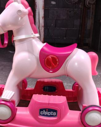 Cavalluccio a dondolo chicco rodeo bimba