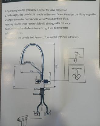 Miscelatore Cucina 3 vie 