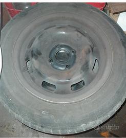 4 Cerchi-Pneumatici-Copriruota 185/65 R15+Ruotino