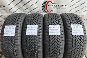4 PNEUMATICI 195/60 R16 BRIDGESTONE INVERNALI 95%