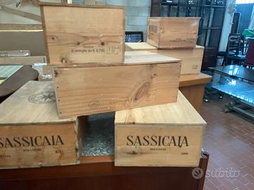 Sei cassette sassicaia