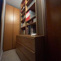 Libreria + cassettiera in legno