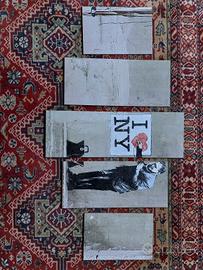 Quadro Banksy I♥️NY 66x115 in MDF con pellicola