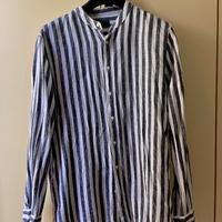 Camicia con colletto alla coreana
