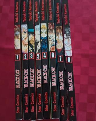 N.8 Manga Black Cat dal volume n.1 al n.8.