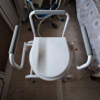 Sedia con water e braccioli