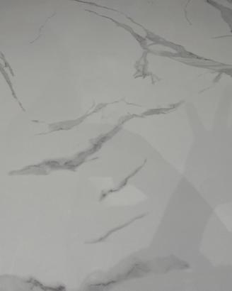 tavolo in vetro effetto marmo 160x90